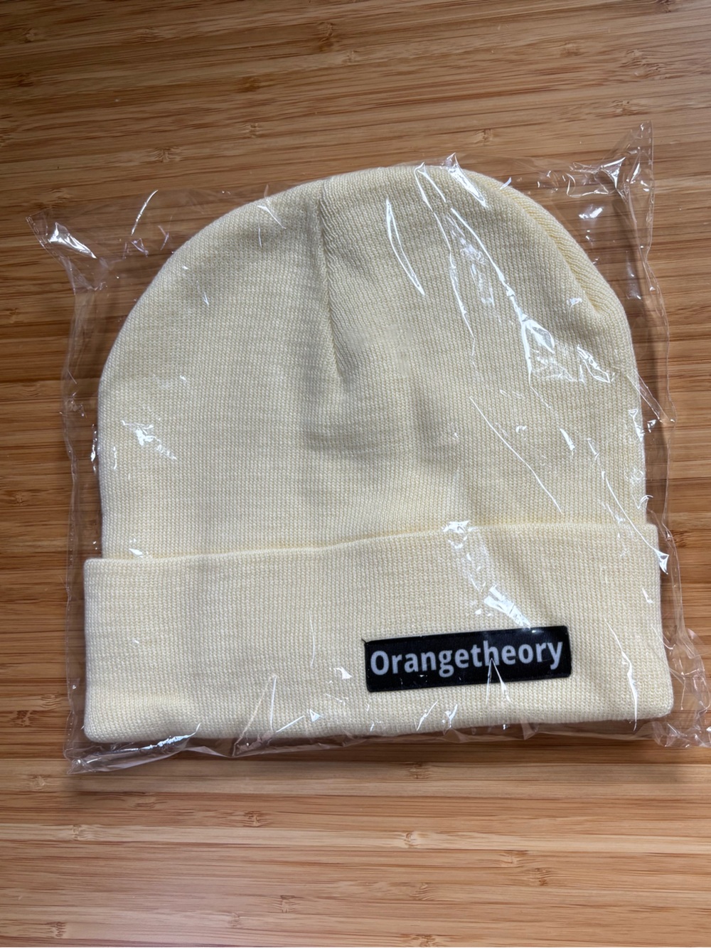 2025 12 Days of Fitness Cream Orangetheory Beanie